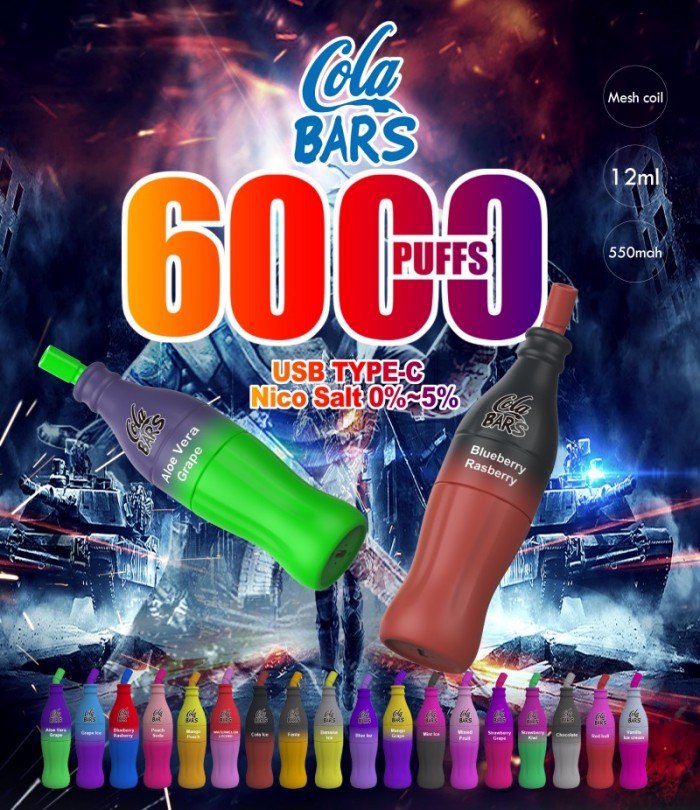 なぜコーラバーが6000パフの使い捨てベイプなのか